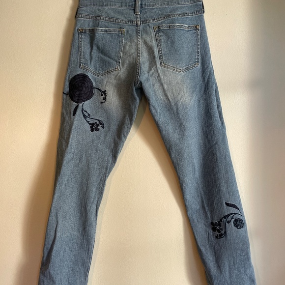 🏝️ Anthropologie Pilcro Jeans Size 29 Embroidered - Picture 6 of 9